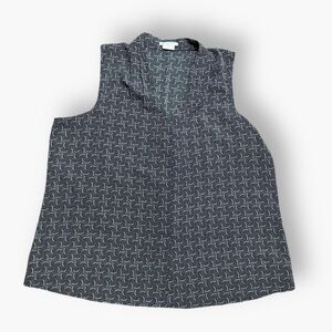 Van Heusen Studio geometric print sleeveless blouse